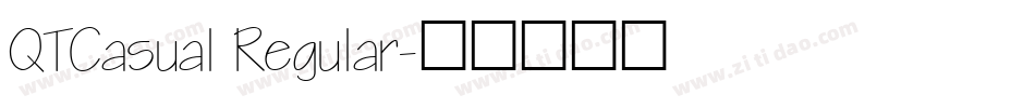QTCasual Regular字体转换